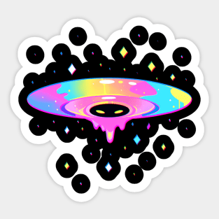 trippy ufo Sticker